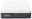 Seitliche Ansicht einer TEMPUR Matratze mit weißem Obermaterial und grauem Seitenbezug, Modell Pro Plus Medium Firm.