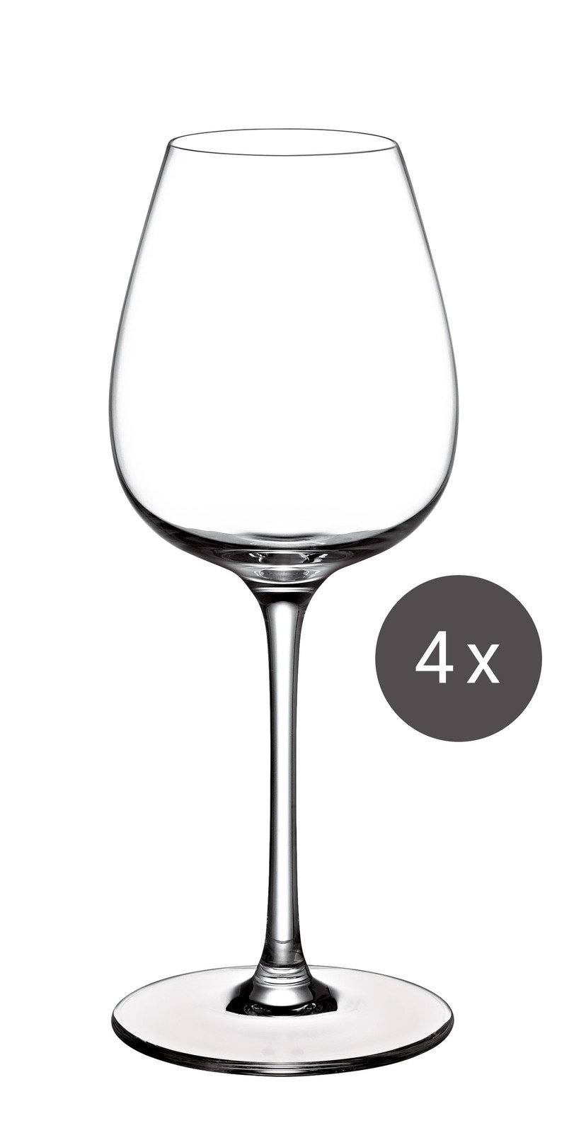 Villeroy & Boch Rotweinglas 4er-Set PURISMO Ein elegantes Rotweinglas aus einem 4er-Set, frontal abgebildet.