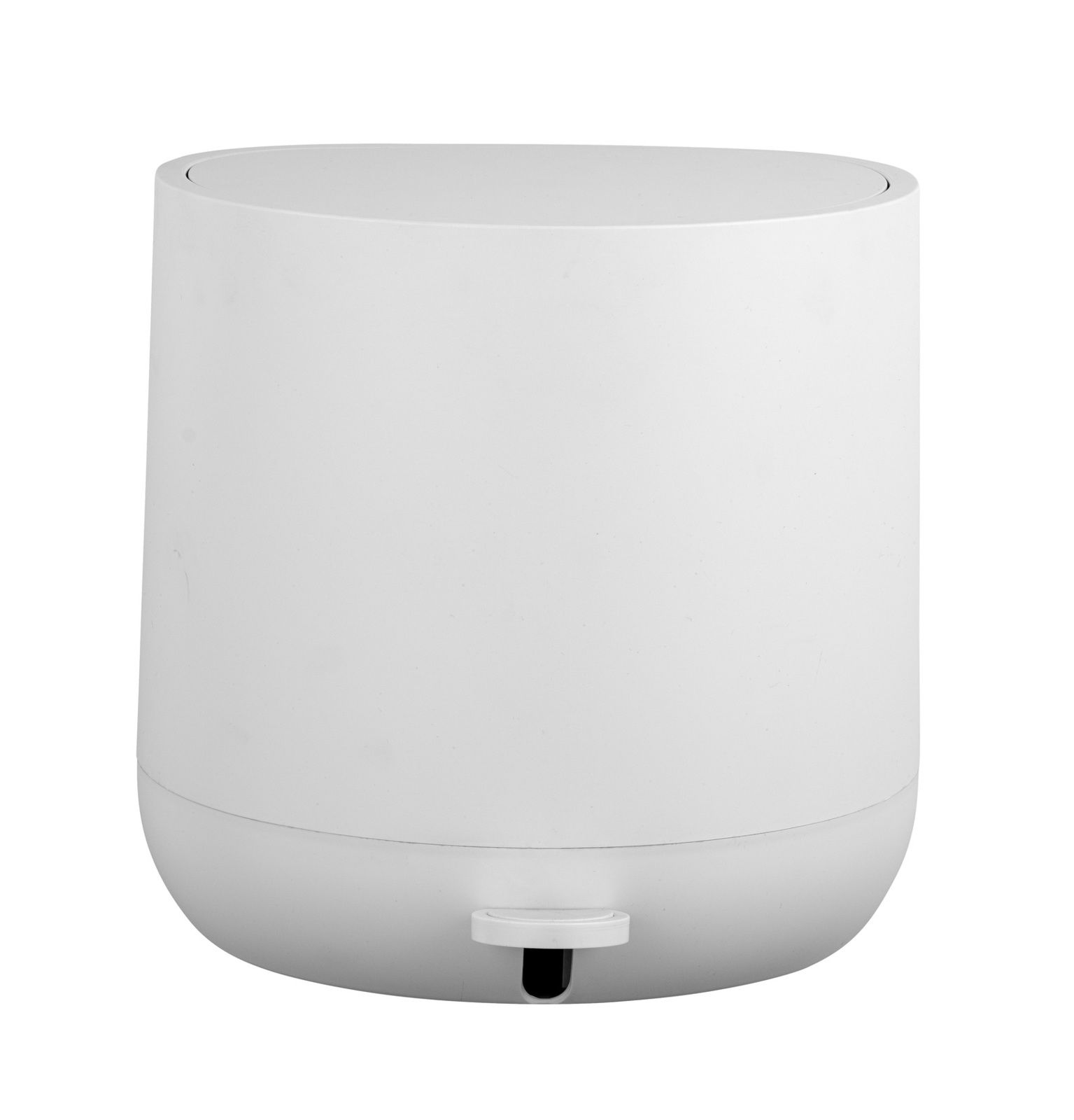 Schöner Wohnen Treteimer POMINO Weißer Treteimer Pomino mit 4,5 Litern Fassungsvermögen, frontal abgebildet.