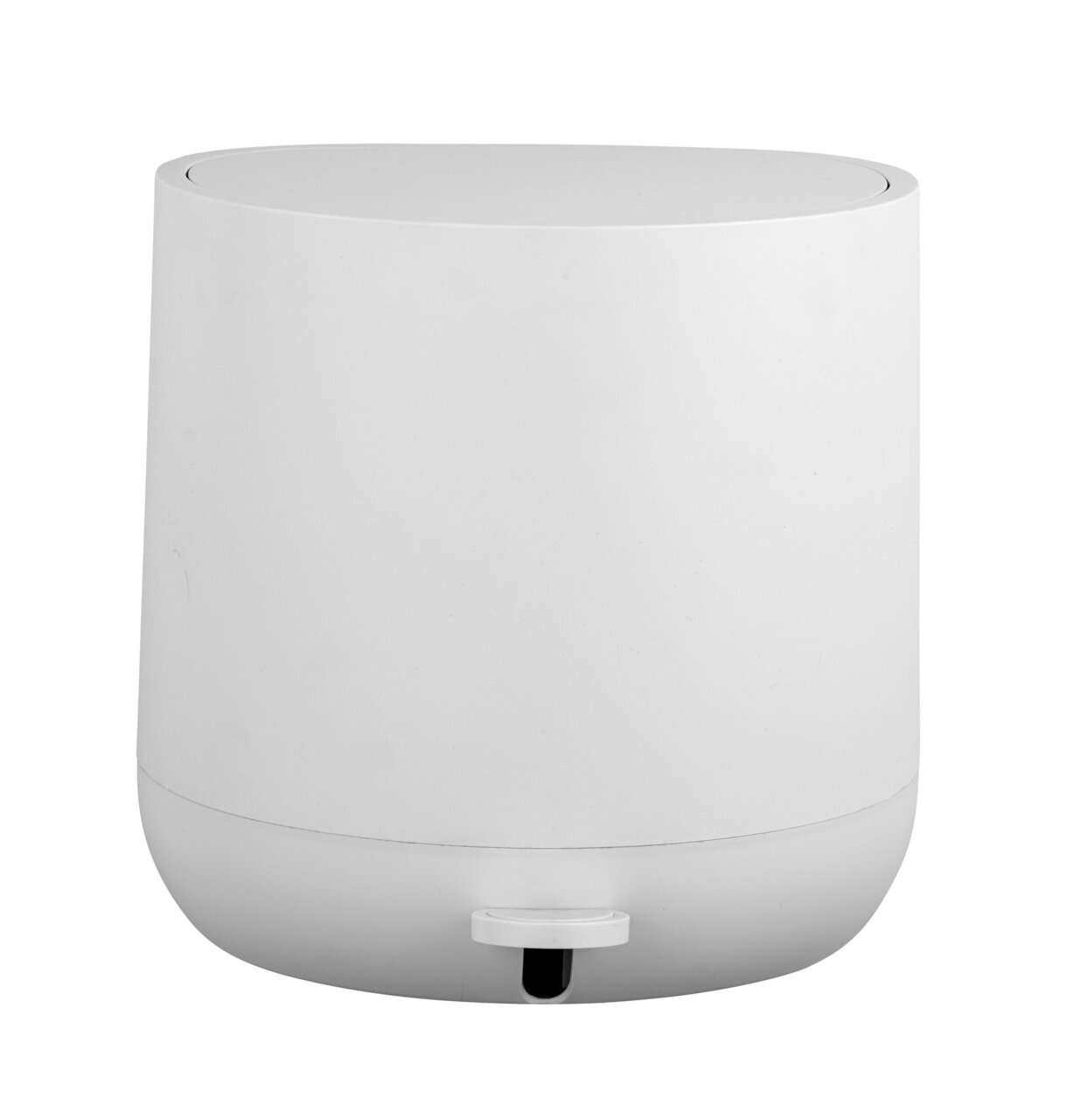 Witte pedaalemmer van Pomino met een inhoud van 4,5 liter, afgebeeld van voren.