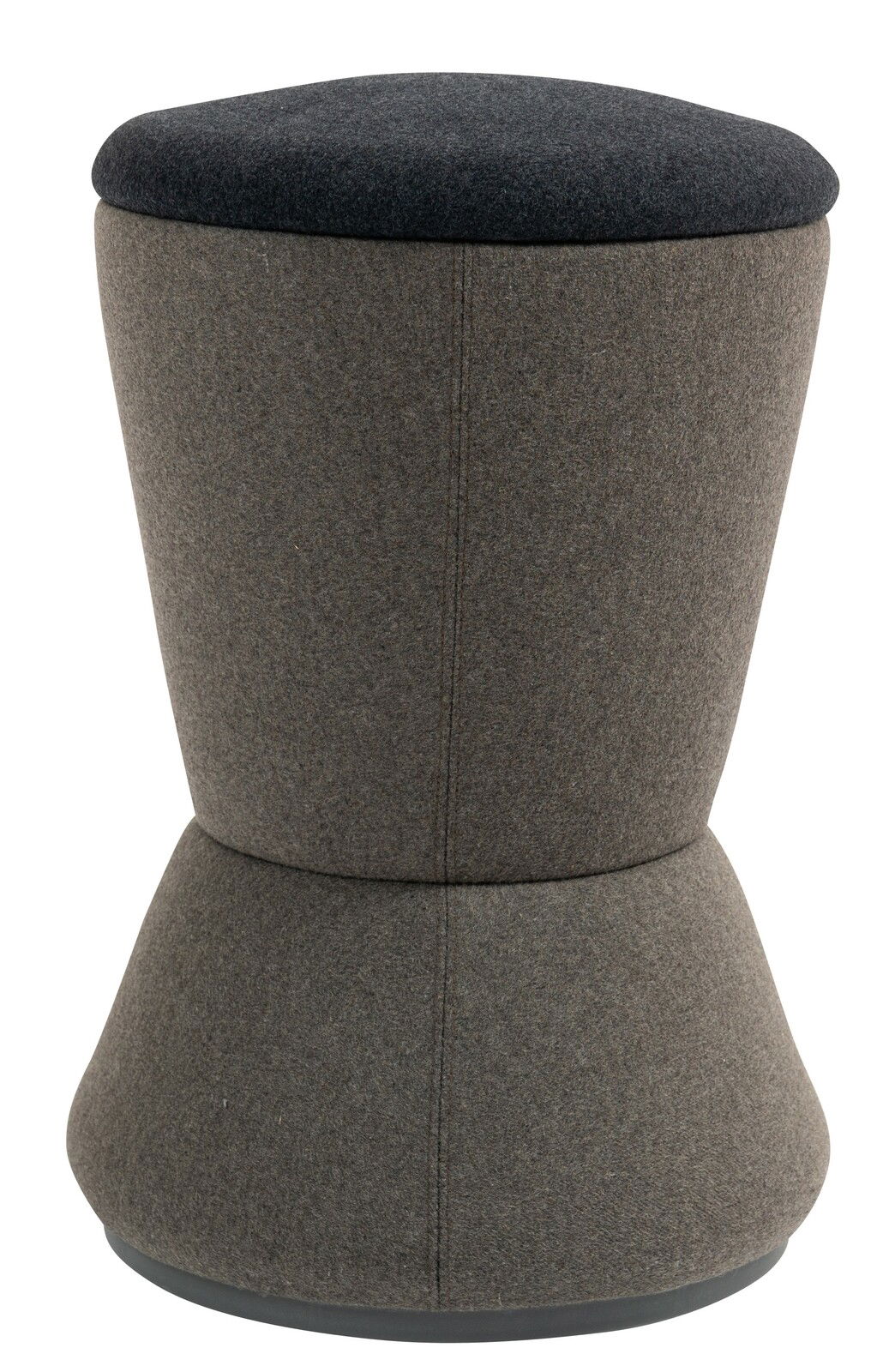 Novel Bürohocker VINCENCO Bürohocker in grauer Farbe, seitliche Perspektive