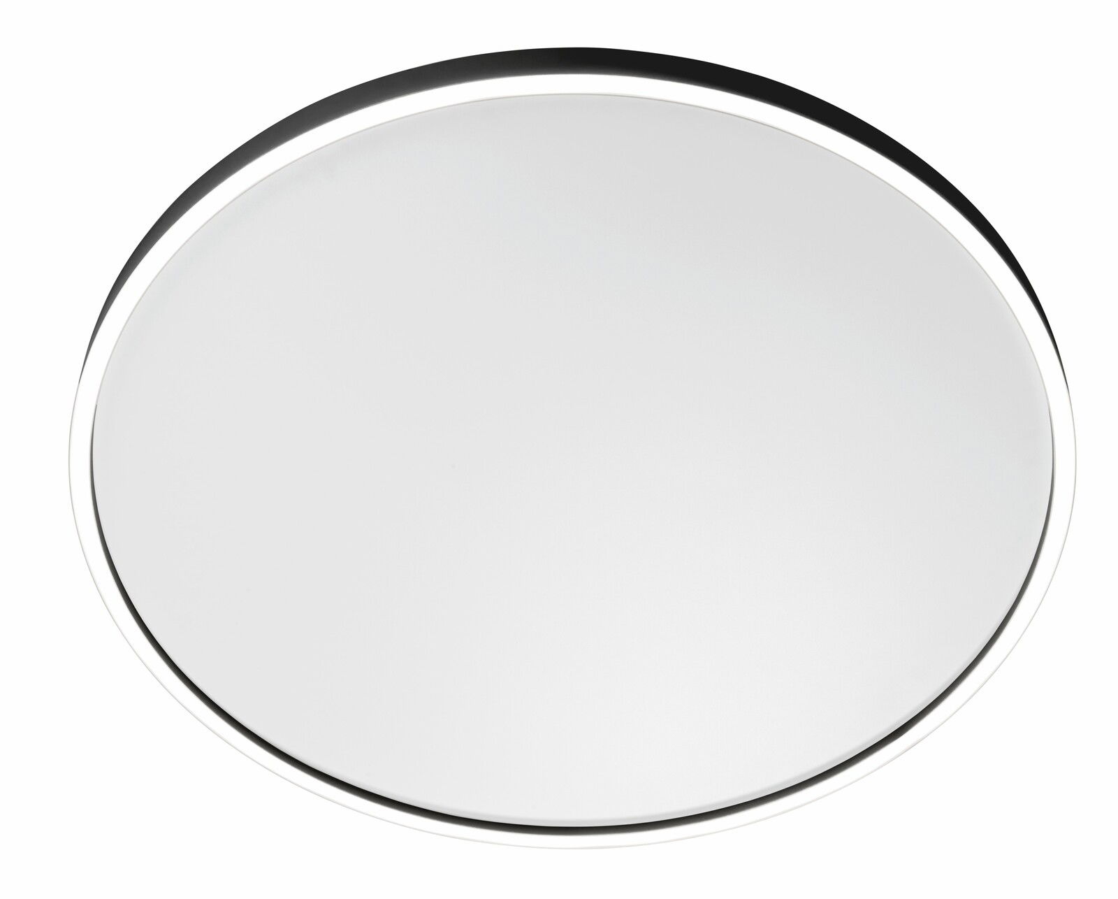 Bopp Deckenleuchte AURA Runde Deckenleuchte AURA in Draufsicht mit schlichtem, modernem Design und leuchtendem Rand.