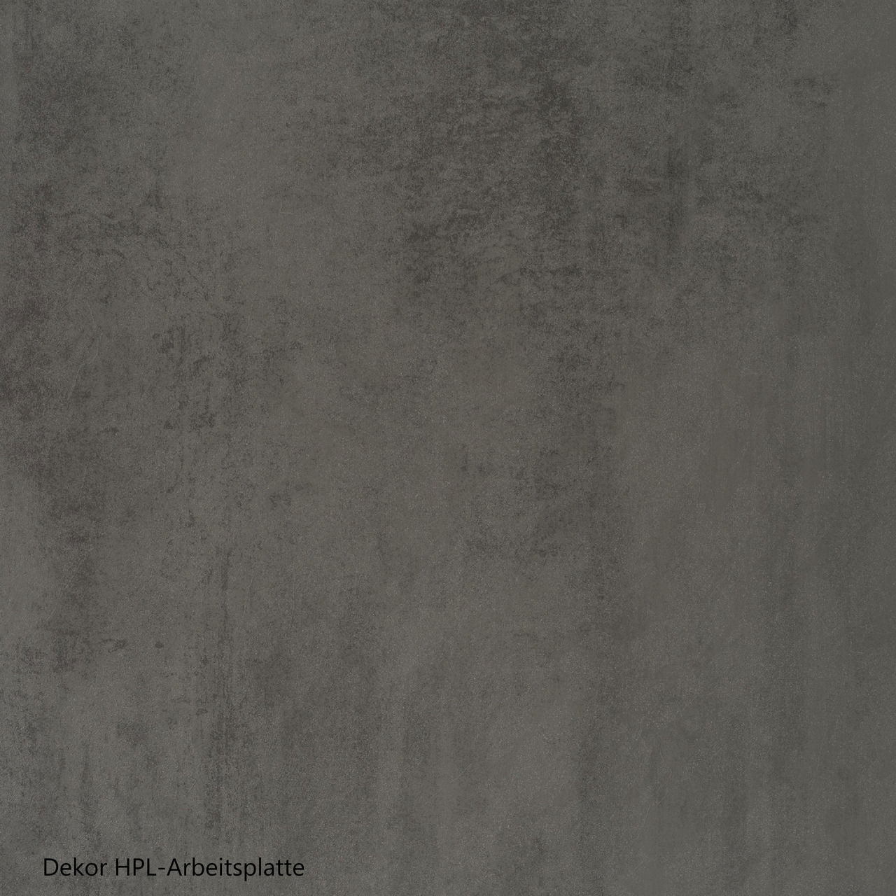 Dekor HPL-Arbeitsplatte in grauer Betonoptik, Nahaufnahme
