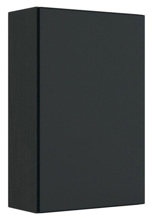 XORA Hängeschrank PIENZA Schwarzer Hängeschrank in seitlicher Perspektive