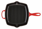 Grillpan 26 cm kersenrood, bovenaanzicht