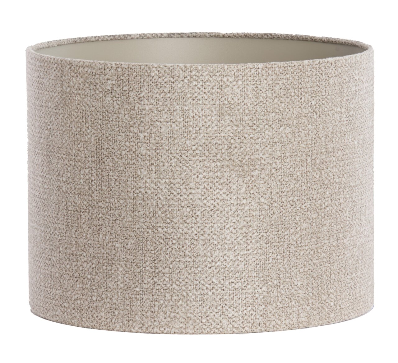 Light&Living Lampenschirm BRANDY Zylindrischer Lampenschirm aus beigem Stoff, seitliche Perspektive