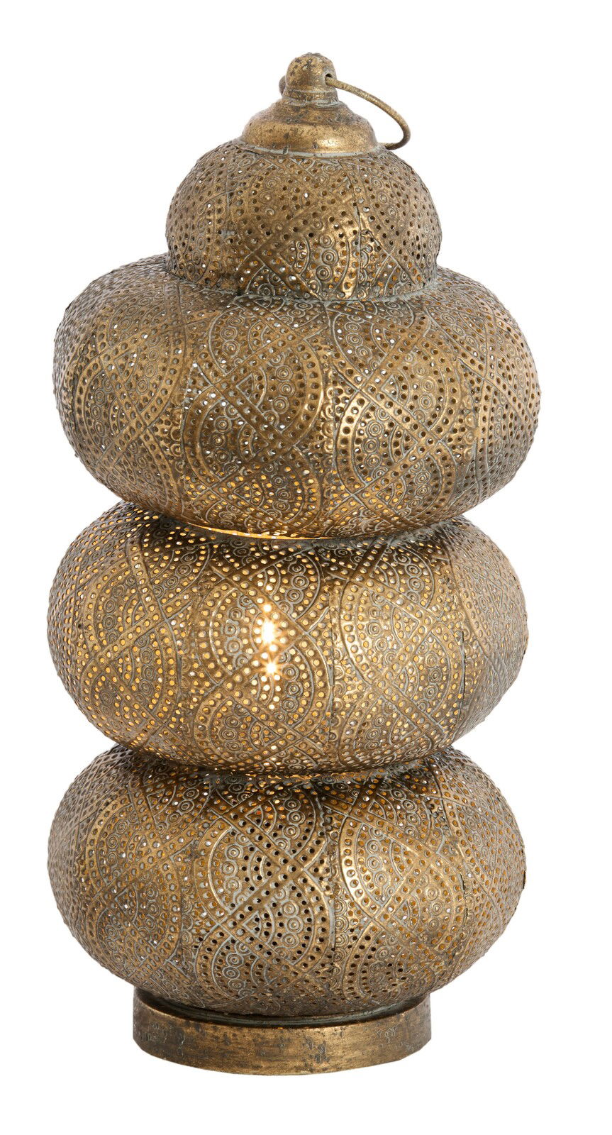 Light&Living Tischleuchte KAITO Orientalische Tischleuchte aus Metall mit filigranem Muster, seitliche Perspektive