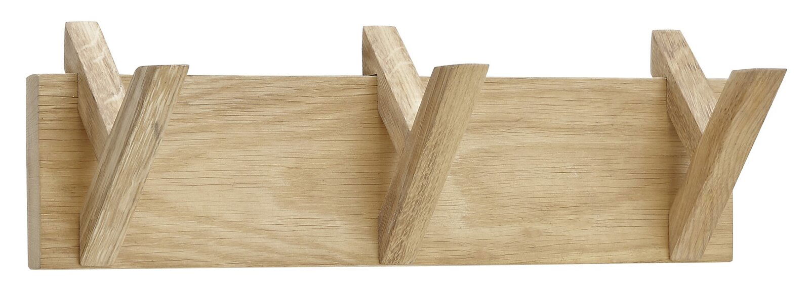 Linea Natura Hakenleiste BANTRY Hakenleiste aus Holz mit drei Haken, frontal betrachtet