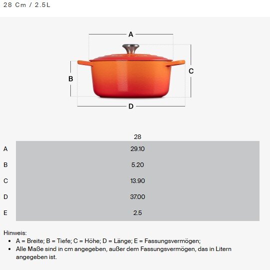 Gourmet-Profitopf Kürbis 28cm, orangefarbener Topf mit Deckel und Griffen, seitliche Perspektive