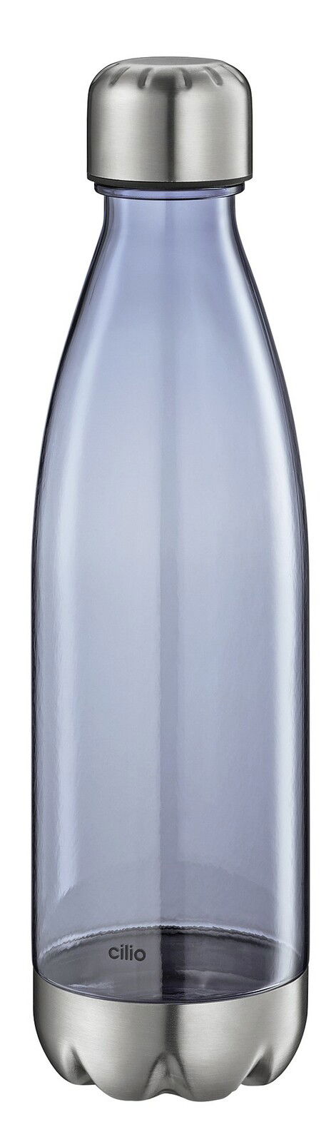 Trinkflasche ELEGANTE 700 ml mit Edelstahlverschluss und -boden, seitliche Ansicht