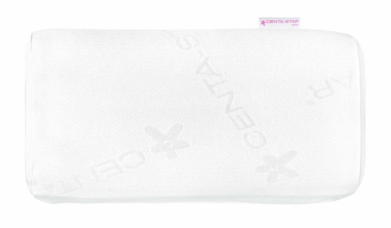 Nackenstützkissen 40 x 80 cm, weiße Farbe, Draufsicht