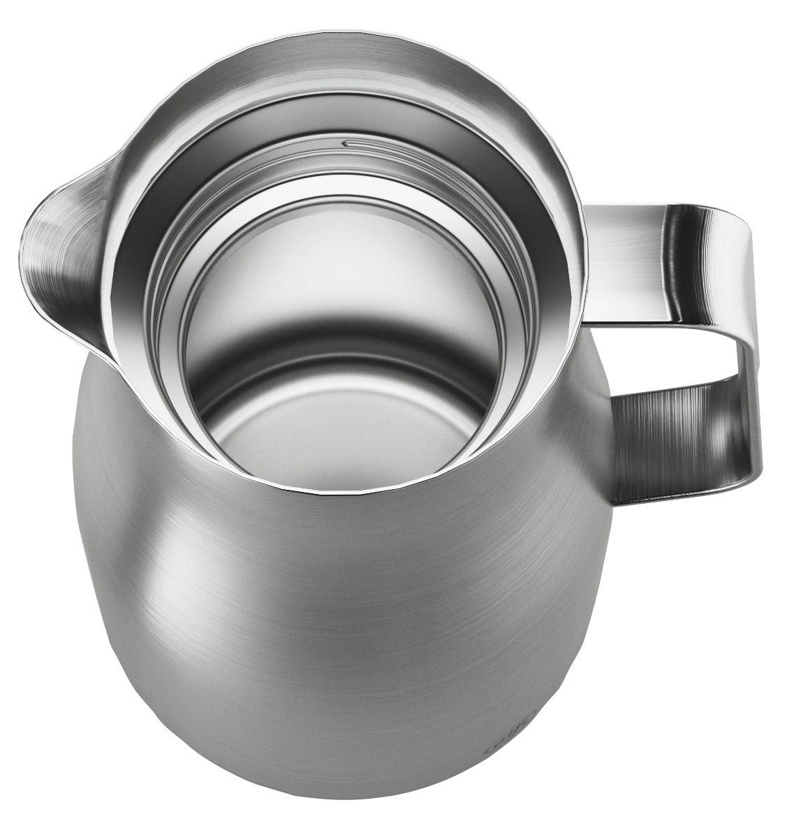 Isolierkanne Studio aus Edelstahl, Ansicht von oben