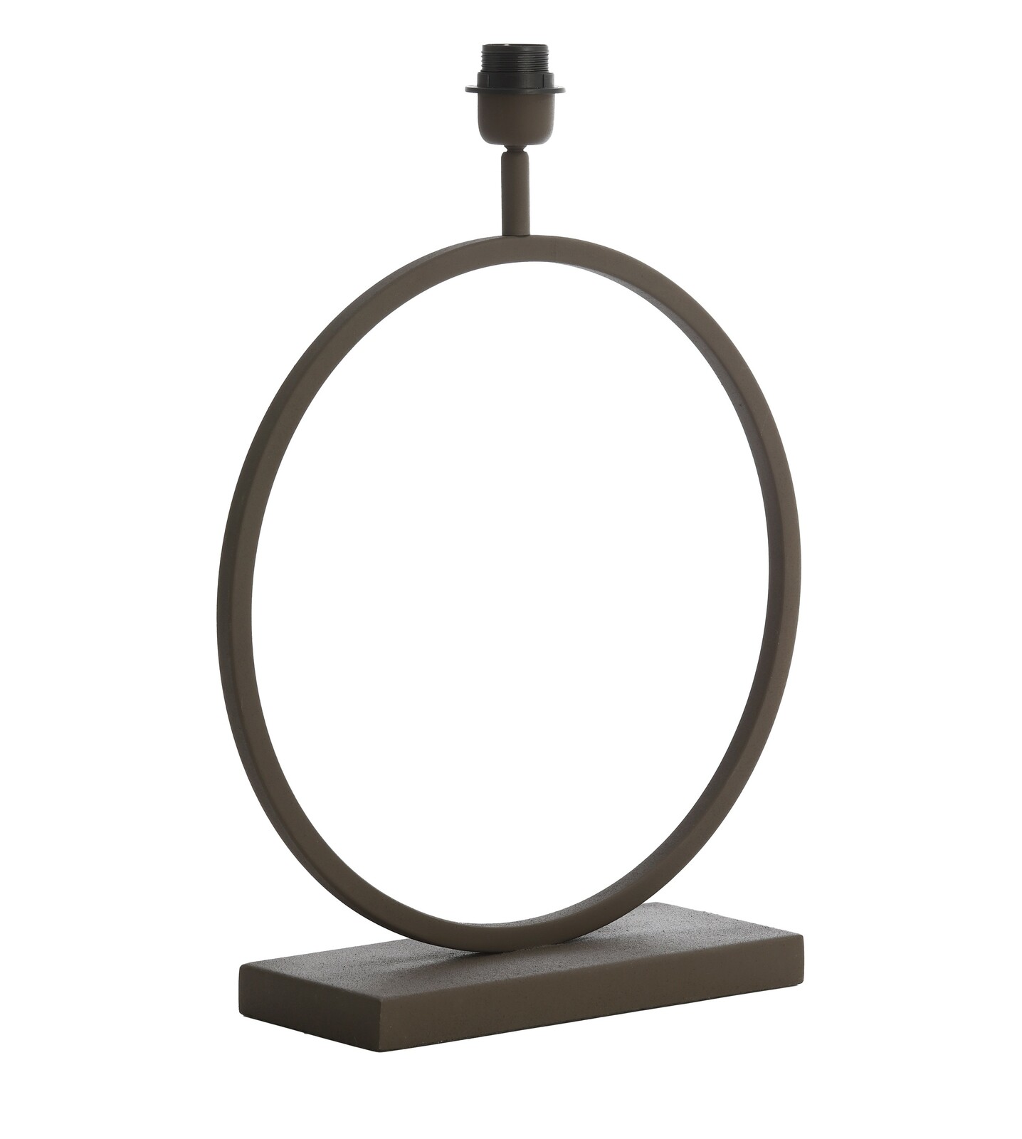 Light&Living Lampenfuß LIVA Moderner Lampenfuß in Ringform aus Metall, seitliche Perspektive