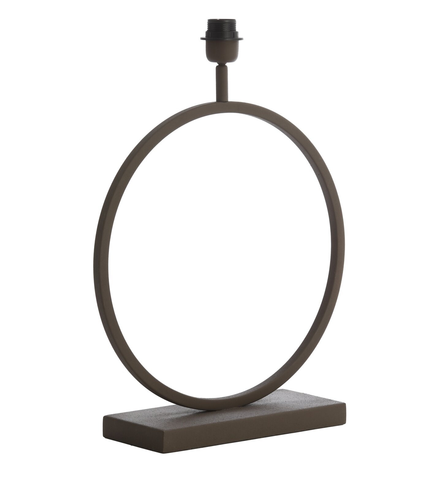 Light&Living Lampenfuß LIVA Moderner Lampenfuß in Ringform aus Metall, seitliche Perspektive
