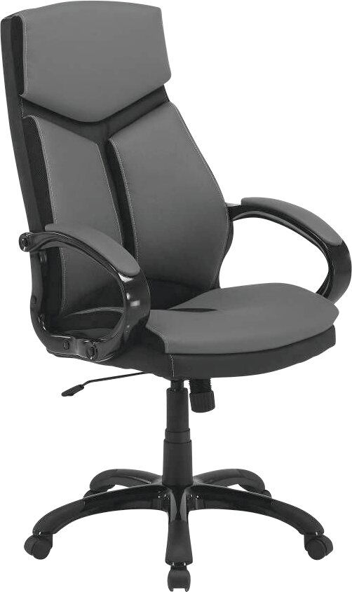 Carryhome Chefsessel SUSANNE Schwarzer Chefsessel mit Armlehnen und verstellbarer Sitzhöhe, seitliche Perspektive