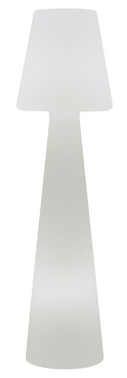 LED-buitenstaande lamp Lola 165 in vooraanzicht, modern en strak ontwerp in wit.