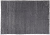 Grauer Uni-Teppich in Draufsicht