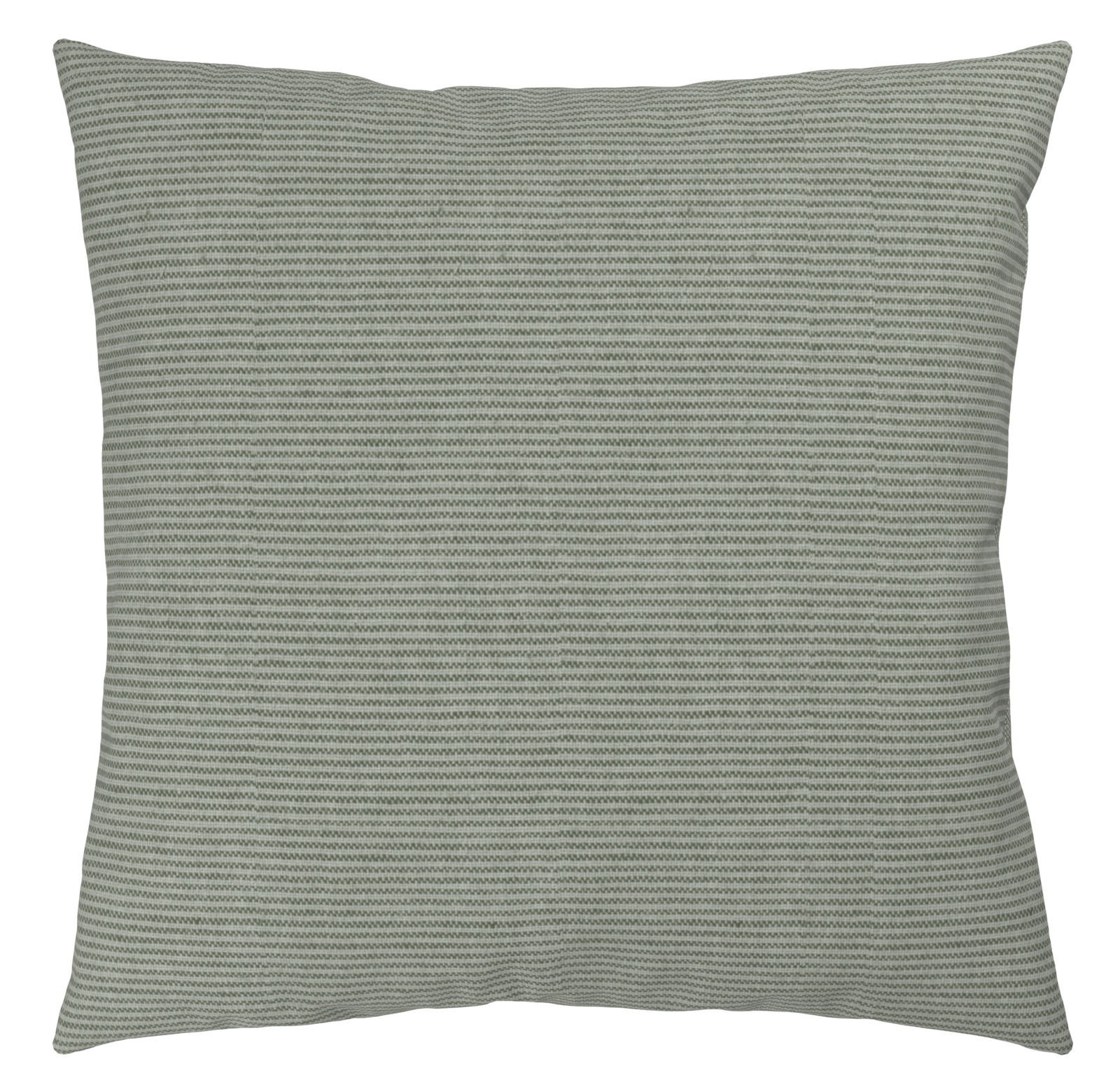 Kissenbezug mit feinem Streifenmuster in Grau, Vorderansicht