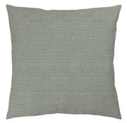 Kissenbezug mit feinem Streifenmuster in Grau, Vorderansicht