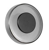 Moderne Wandleuchte Celeste in runder Form, seitliche Perspektive