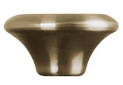 Deckelknopf in Hellgold, seitliche Perspektive, 5,7 cm Durchmesser