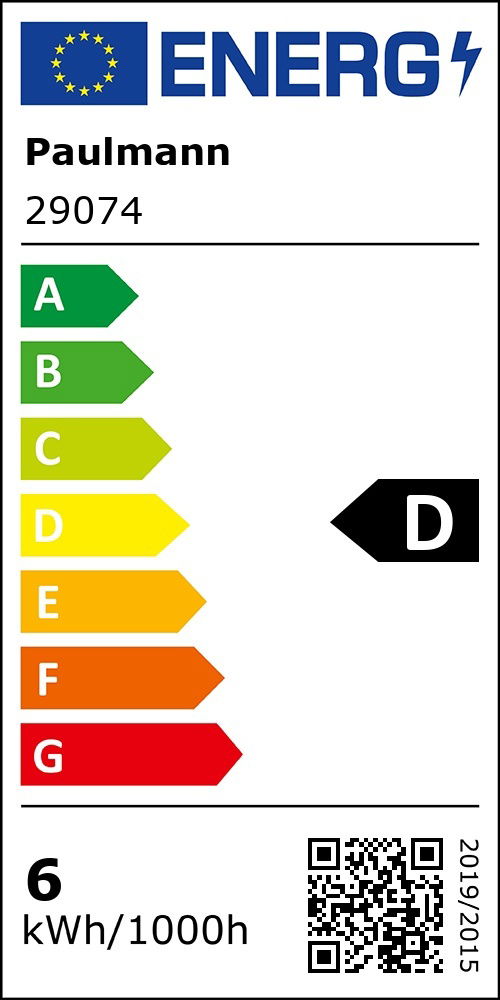 D (A+++ (höchste Effizienz) bis D (geringste Effizienz))