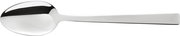 Polierter Löffel aus Edelstahl, seitliche Ansicht