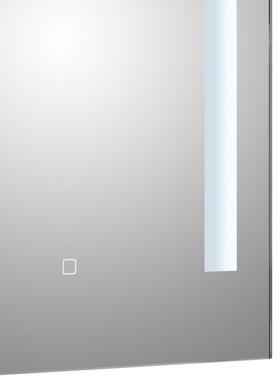 Moderner Badezimmerspiegel mit LED-Beleuchtung, Frontalansicht