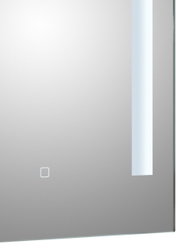 Moderner Badezimmerspiegel mit LED-Beleuchtung, Frontalansicht