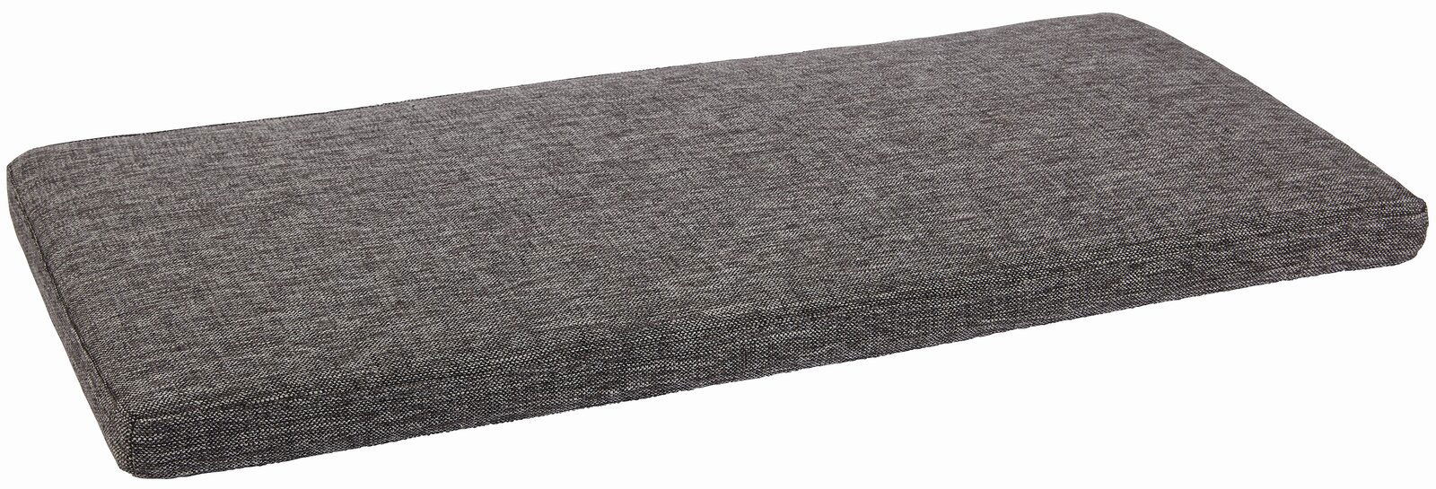 VOSS Sitzkissen SALEA Graues rechteckiges Sitzkissen in schräger Perspektive