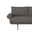 Graues Lounge-Sofa mit Armlehne, Vorderansicht