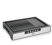 Tischgrill Style mit Edelstahlgehäuse, seitliche Perspektive