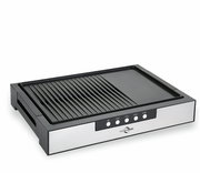Tischgrill Style mit Edelstahlgehäuse, seitliche Perspektive
