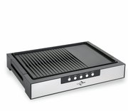 Tischgrill Style mit Edelstahlgehäuse, seitliche Perspektive