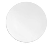 Weißer Frühstücksteller, 22,5 cm, Draufsicht