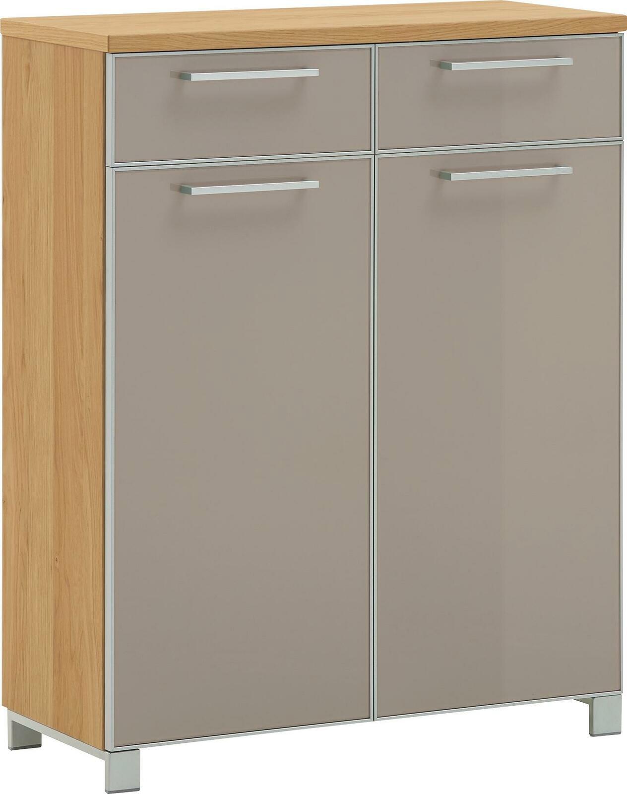 VOSS Schuhkommode SANTINA Schuhkommode aus Holz mit zwei Schubladen und zwei Türen, Frontansicht