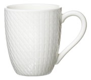 Witte kop met ruitjespatroon, zijaanzicht