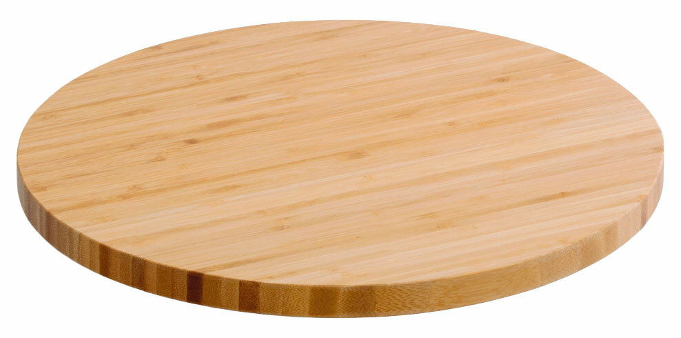 Rundes Drehkabinett aus Holz, Ansicht von schräg oben