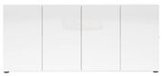 Weißes Sideboard mit vier Türen, frontale Ansicht