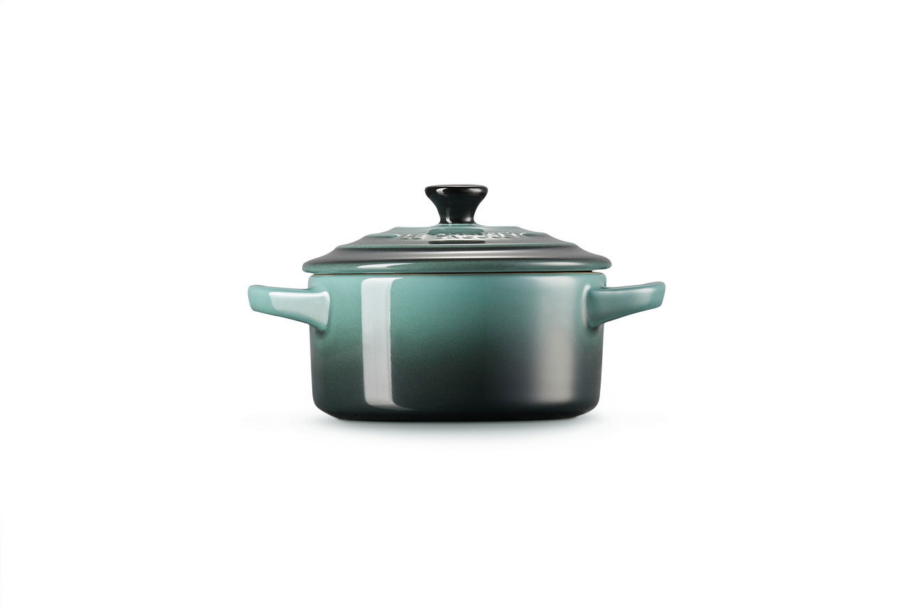 Mini Cocotte Ocean in türkisgrün, frontalansicht