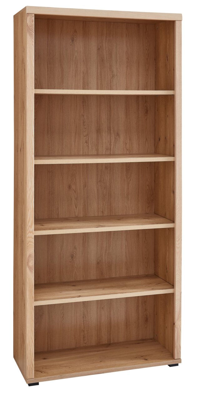 Linea Natura Aktenregal SONOS Holz-Aktenregal mit fünf offenen Regalböden, frontale Ansicht
