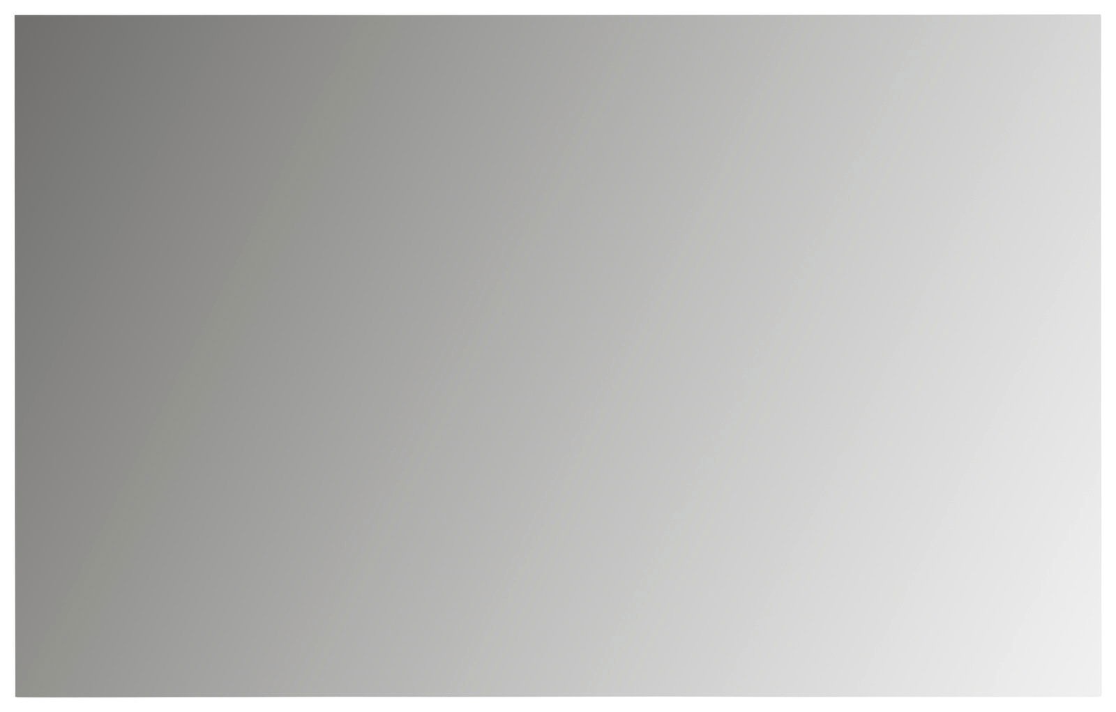 Rechteckiger Spiegel mit grauem Farbverlauf, Frontalansicht