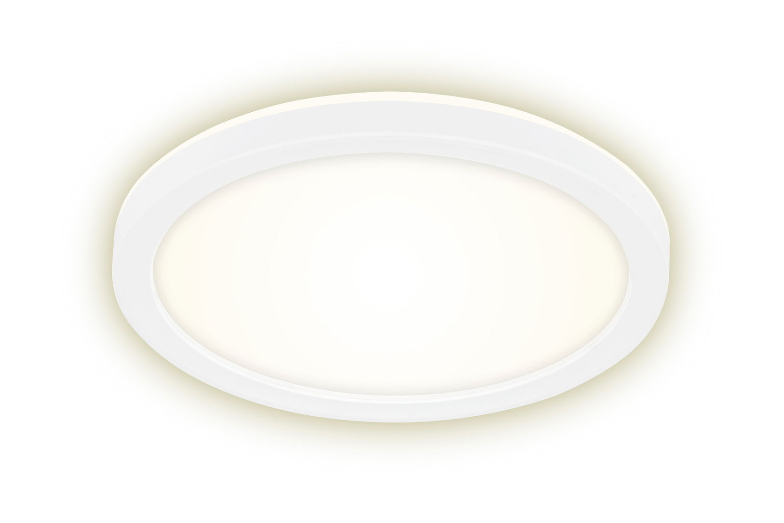 Briloner LED-plafondlamp SLIM Runde LED-Deckenleuchte Briloner SLIM in Weiß, Ansicht von unten