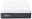 Viscomatratze 90x200 soft von vorne, mit weißem Obermaterial und grauem Seitenbezug, Markenlogo sichtbar.