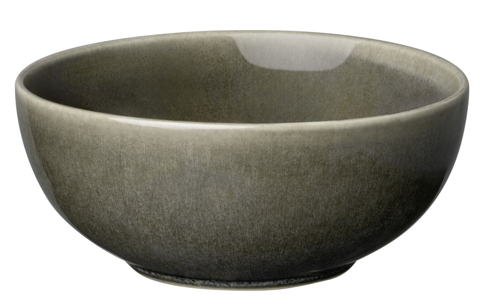 Müslischale in Pewter-Farbe, seitliche Perspektive