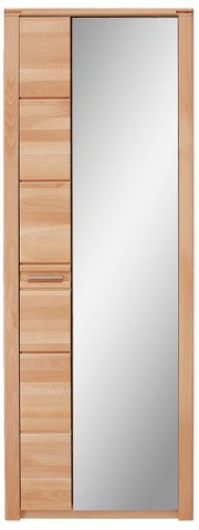 Garderobenschrank aus Holz mit Spiegeltür, Frontalansicht