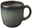 Graue Kaffeetasse Lave 190ml mit Henkel, seitliche Perspektive
