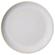 Dessertteller Laredo 20,5cm in Draufsicht mit feinem, gesprenkeltem Muster in neutralen Tönen.