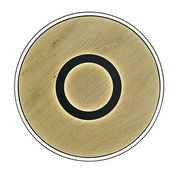 Runde LED-Deckenleuchte mit Holzoptik und schwarzem Ring, Ansicht von unten