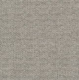 Nahaufnahme eines grauen Stoffmusters mit feiner Webstruktur.